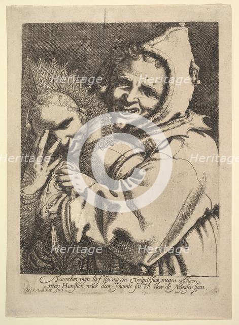 Fool with a Girl Looking Through Her Fingers. Creator: Werner Jacobsz. van den Valckert.