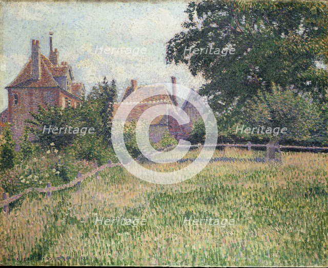 La Maison de la Sourde, Eragny, 1886. Artist: Lucien Pissarro.