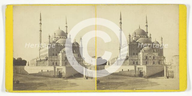 Egypt - Cairo, Mosque of Mahommed Ali, 1860/90. Creator: Frank Mason Good.