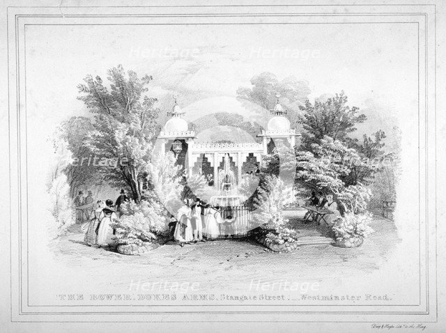 The Duke's Arms tavern, Stangate Street, Lambeth, London, c1830. Artist: Day & Haghe