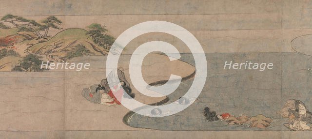 A Long Tale for an Autumn Night (Aki no yo nagamonogatari), ca. 1400. Creator: Unknown.