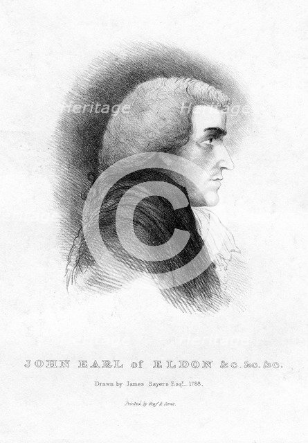 John Scott (1751-1838), 1st Earl of Eldon, Lord high Chancellor of Great Britain, 19th century. Artist: Unknown