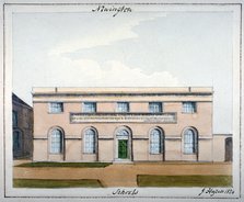 United Parochial National Charity and Sunday Schools, Newington Butts, Southwark, London, 1824. Artist: John Hassell