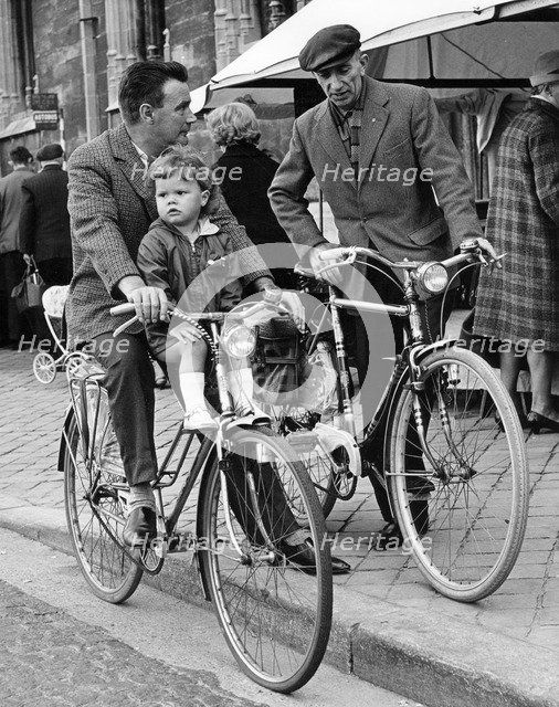 Cyclists, Brugge, Belgium, c1960s.