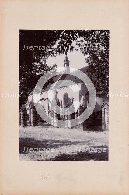 Church with a nave, presbytery and a semicircular apse, unknown location, between 1905-1910. Creator: Unknown.