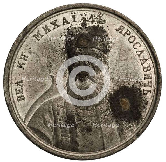 Grand Prince Mikhail Yaroslavich (from the Historical Medal Series), 18th century. Artist: Gass, Johann Balthasar (active 1768-1793)