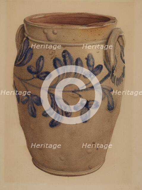 Crock, 1935/1942. Creator: I. Domskoy Kallman.