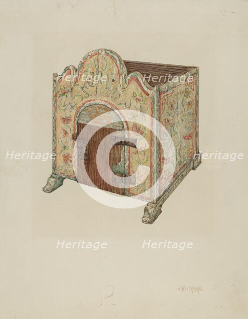 Tabernacle (Ecclesiastical Furniture), 1939. Creator: William Kieckhofel.
