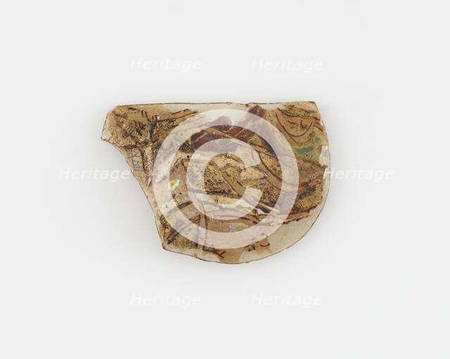 Islamic Glass Fragment, circa 900-1400. Creator: Unknown.