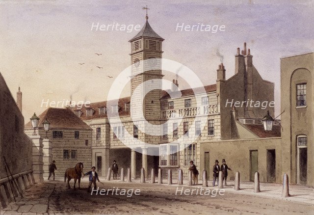 View of Bridge House in Bridge Yard, Tooley Street, Bermondsey, London, 1846. Artist: Unknown