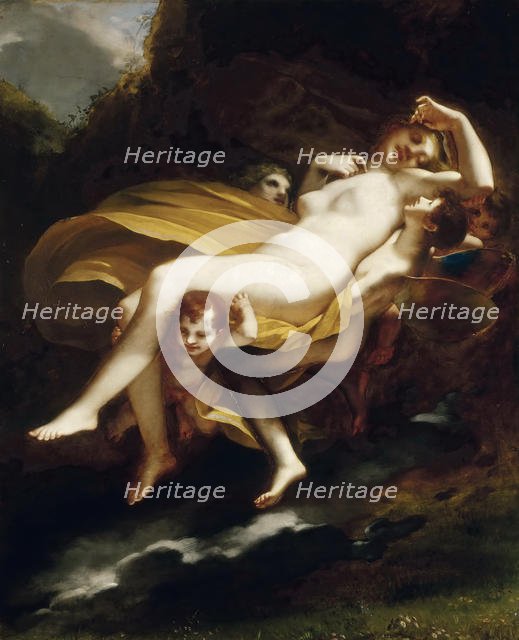 L'enlevement de Psyche (Psyche is abducted by the winds), ca 1808. Creator: Prud'hon, Pierre-Paul (1758-1823).