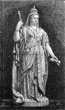 Statue of the Queen, for Government Offices, Sydney, New South Wales, 1883. Creator: Unknown.