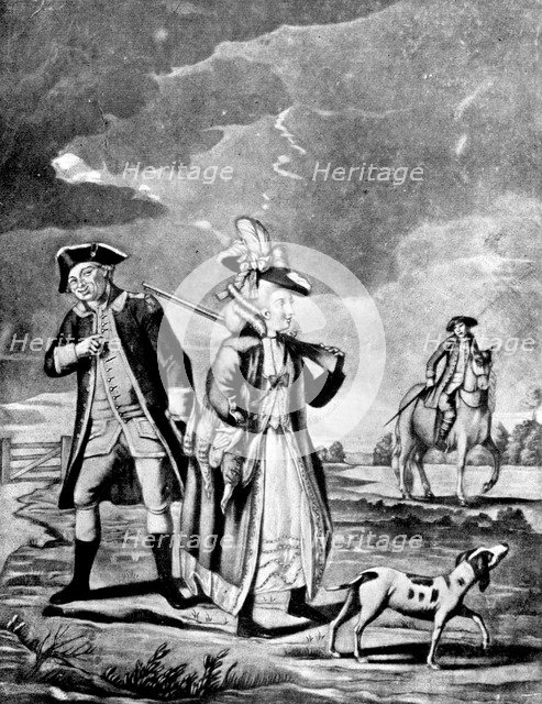 'The Sporting Lady', 1776. Artist: Unknown
