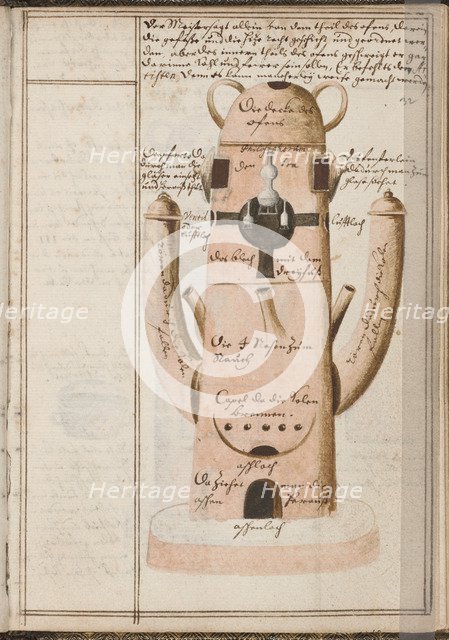 Alchemical notebook, c. 1620. Artist: Grasshoff (Grasshof), Johann (1560-1623)