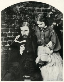 George Macdonald and his daughter Lilia Scott MacDonald, c1863, (1948). Creator: Lewis Carroll.