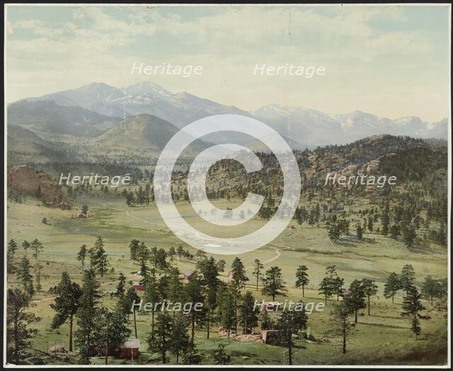 Long's Peak from Estes Park, Colorado, c1900. Creator: William H. Jackson.