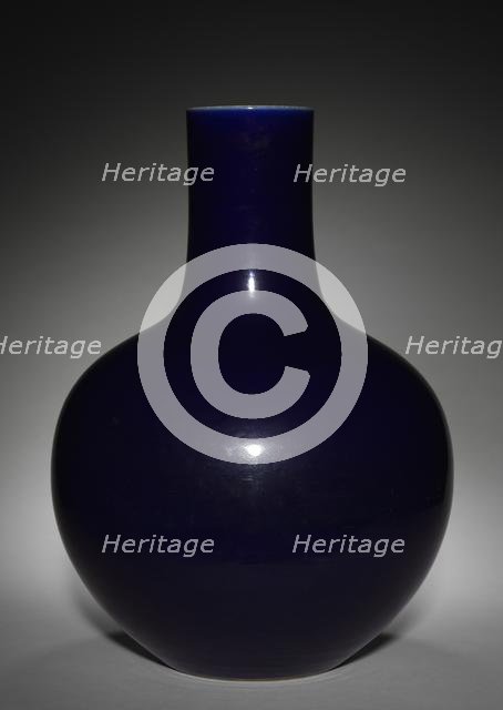 Blue Bottle Vase, 1736-1795. Creator: Unknown.