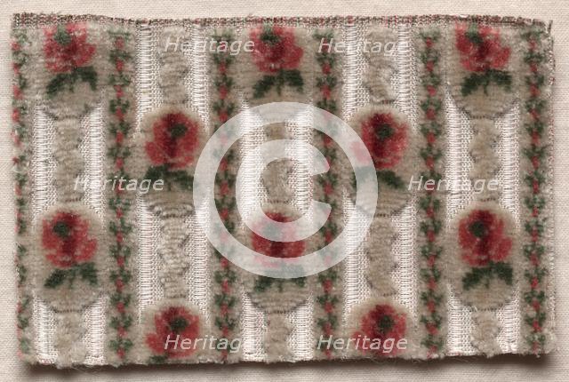 Textile Fragment, 1774-1793. Creator: Unknown.