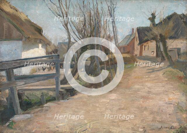 Spring morning in Glostrup, 1887. Creator: Albert Gottschalk.