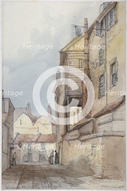 Catherine Wheel Alley, City of London, 1855.                                            Artist: Thomas Colman Dibdin