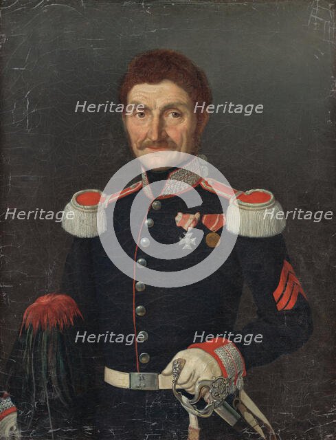 Portrait of a Man in a Uniform, around 1842. Creator: Unknown.