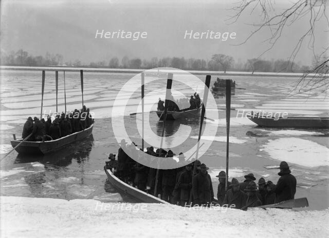 American University Training Camp - Engineers From Training Camp On Potomac, 1917. Creator: Harris & Ewing.