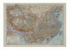 Map of China, c1910. Artists: HW Cribb, Emery Walker Ltd.