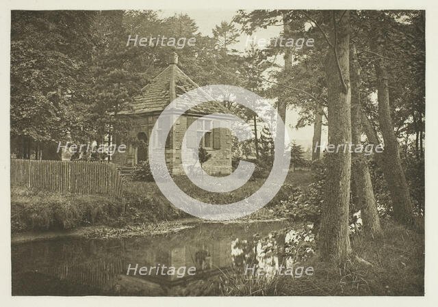 Walton and Cotton's Fishing House, Beresford Dale, 1880s. Creator: Peter Henry Emerson.