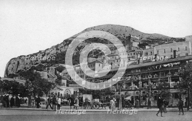 Casemates Square, Gibraltar, early 20th century. Artist: VB Cumbo