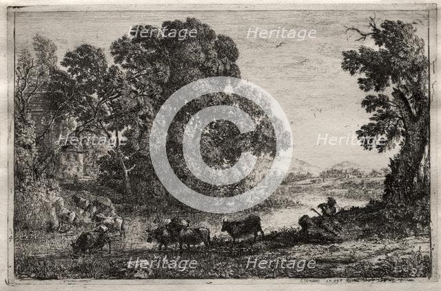 The Cowherd, 1606. Creator: Claude Lorrain (French, 1604-1682).