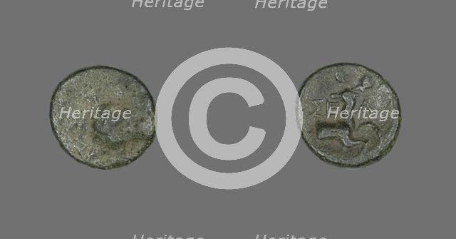 Coin Depicting the Hero Herakles, 2nd-1st century BCE. Creator: Unknown.