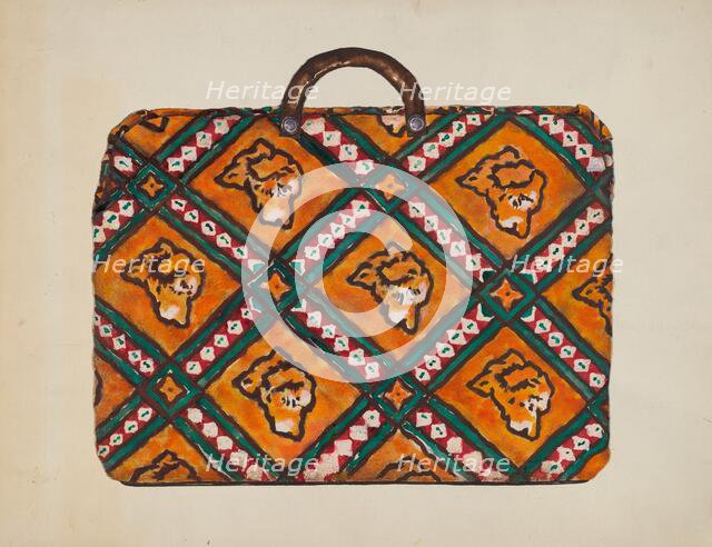 Lady's Carpet Bag, c. 1936. Creator: Kathryn Uhl.