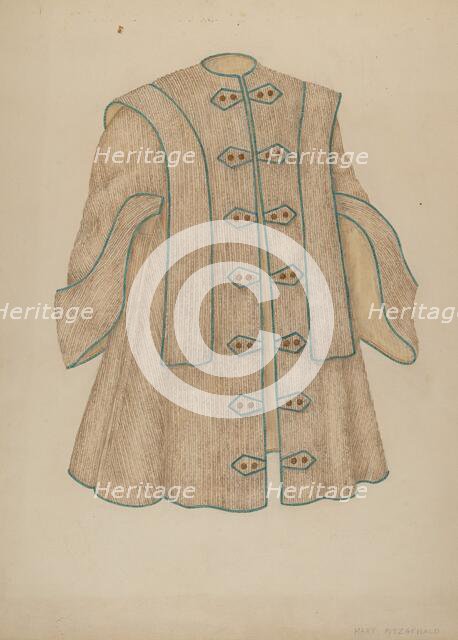 Evening Cloak, c. 1940. Creator: Mary Fitzgerald.