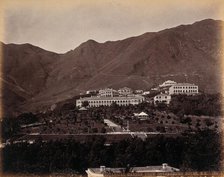 Hong Kong: Botanical Gardens and Albany, looking south from Government House, c1873. Creator: William Pryor Floyd.