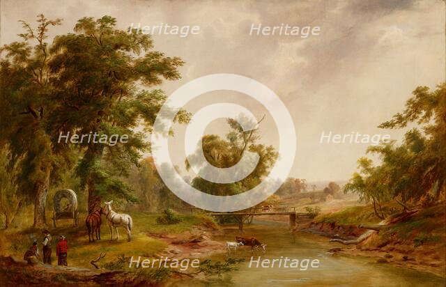 Scene in Indianapolis, 1860s. Creator: Jacob Cox.