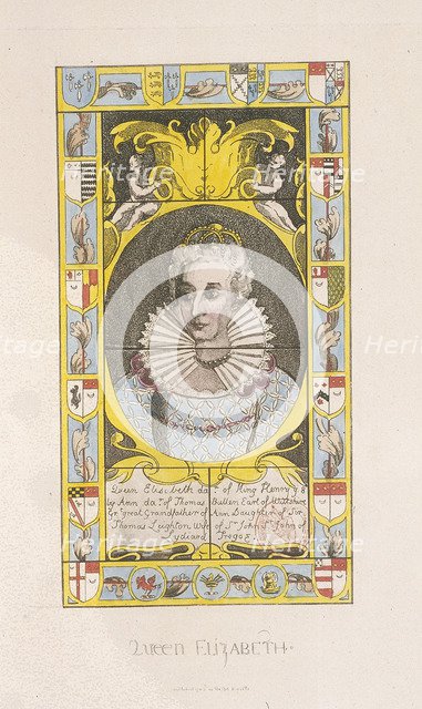 Queen Elizabeth I, 1705. Artist: Anon