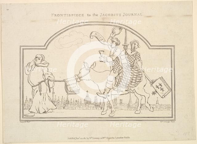 Frontispiece to "The Jacobite's Journal", November 27, 1781. Creator: Richard Livesay.