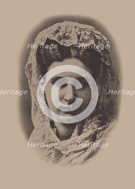 Portrait of the pianist and composer Ella Adayevskaya (1846-1926). Creator: Anonymous.