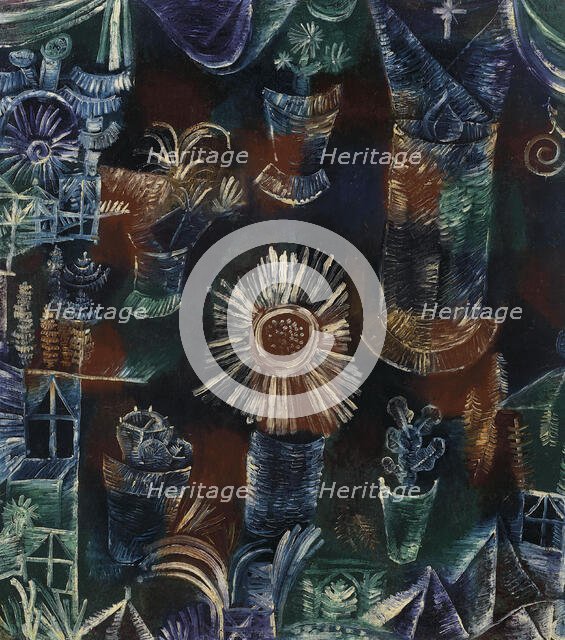 Still life with the thistle blossom, 1919. Creator: Klee, Paul (1879-1940).