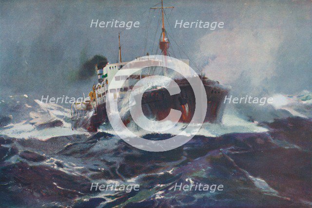 'Oil on Troubled Waters', 1936. Artist: Unknown.