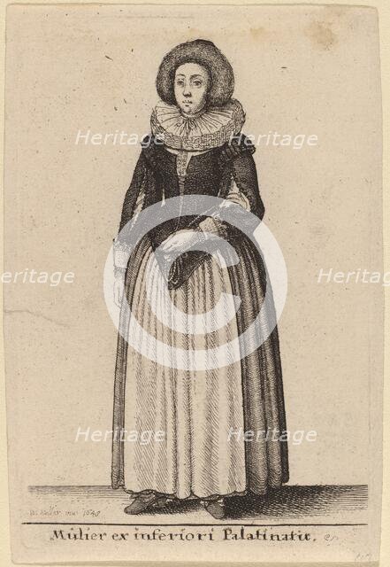 Mulier ex inferiori Palainatu, 1643. Creator: Wenceslaus Hollar.