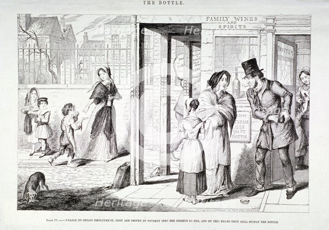 'The Bottle', 1847. Artist: George Cruikshank