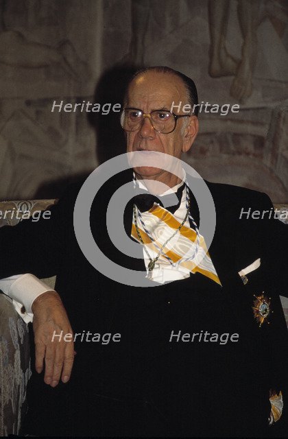 Camilo Jose Cela (1916-2002), Spanish writer, Nobel Prize for Literature in Stockholm after the A…