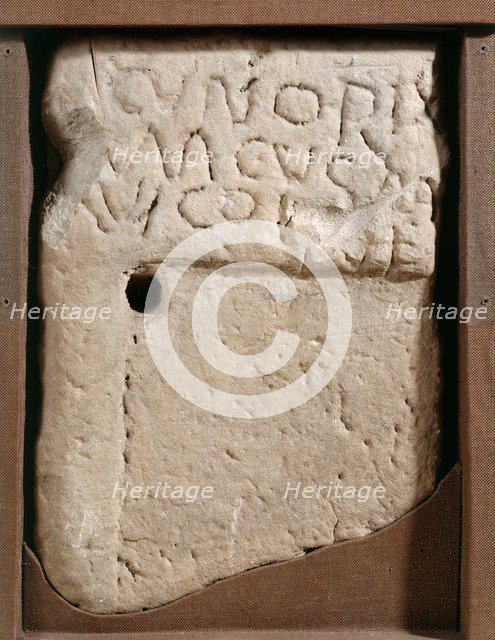 Tombstone of a man named Cunorix, Wroxeter Roman City, Shropshire, c1989-c2007. Artist: Paul Highnam.