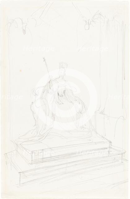 Study for "Queen Victoria", 1838. Creator: George Hayter.