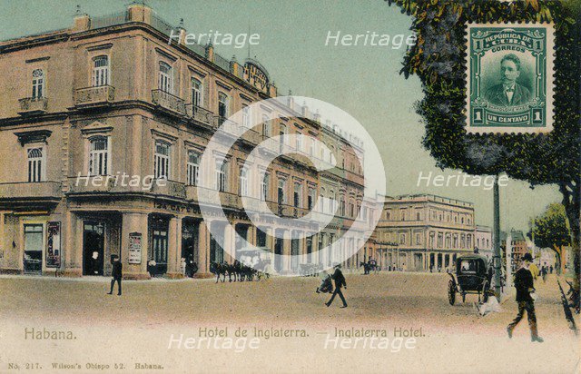 Habana. Hotel de Inglaterra. -Inglaterra Hotel, Cuba, c1910s. Artist: Unknown