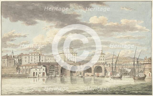 The Port of Civitavecchia, 1779. Creator: Jean Grandjean.