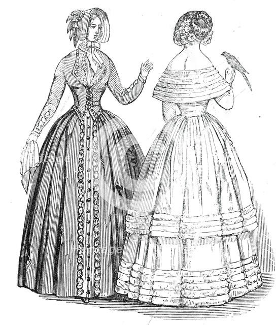 Fashions for August, 1845. Creator: Unknown.