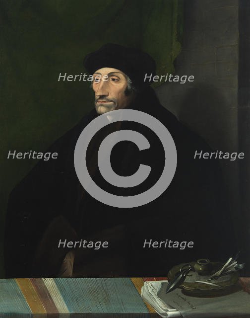 Portrait of Erasmus of Rotterdam (1467-1536), 16th century. Creator: Anonymous.