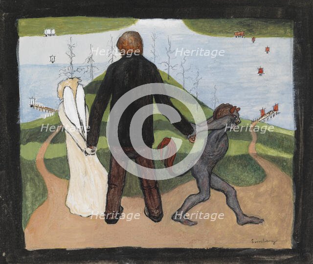 At the Crossroads, 1896. Creator: Hugo Simberg.